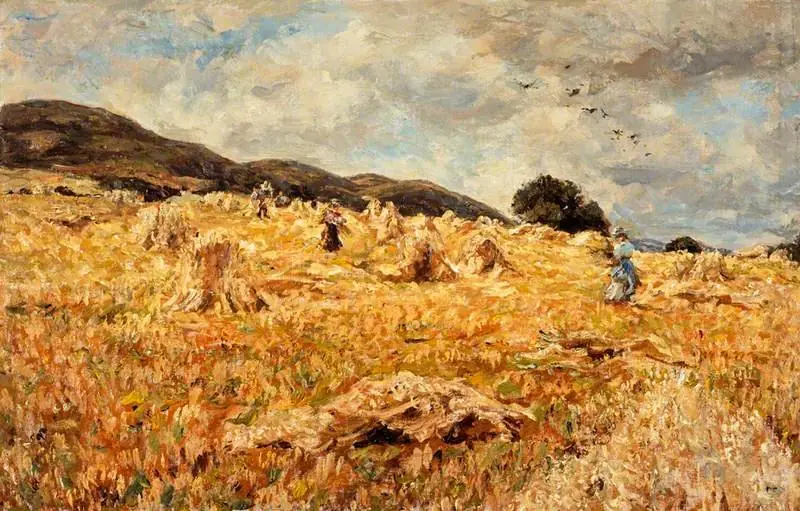 A Cornfield near Wooler, by James Charles
