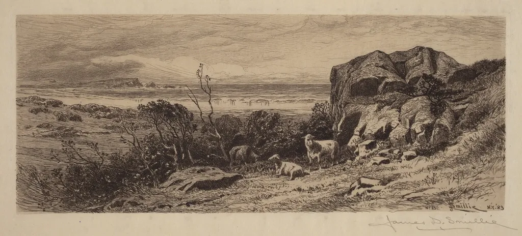 A Bit on Marblehead Neck, by James David Smillie, ink, 1883
