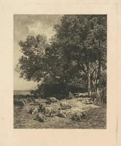 Landscape with Sheep, by James David Smillie