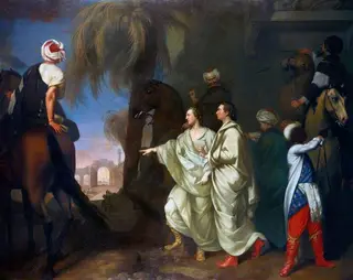 James Dawkins and Robert Wood Discovering the Ruins of Palmyra