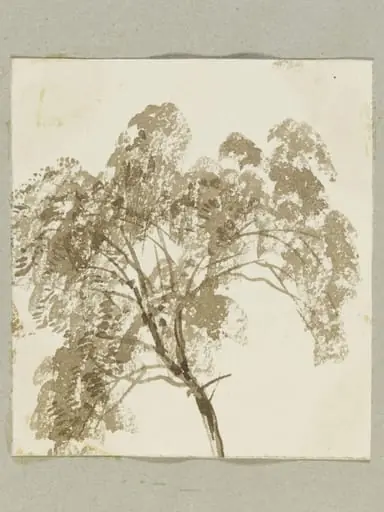 Drawing in album of 51 drawings and watercolours by James Duffield Harding