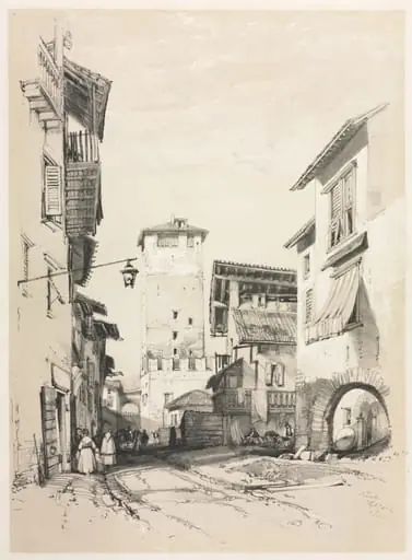 Sketches at Home and Abroad: Trento, by James Duffield Harding