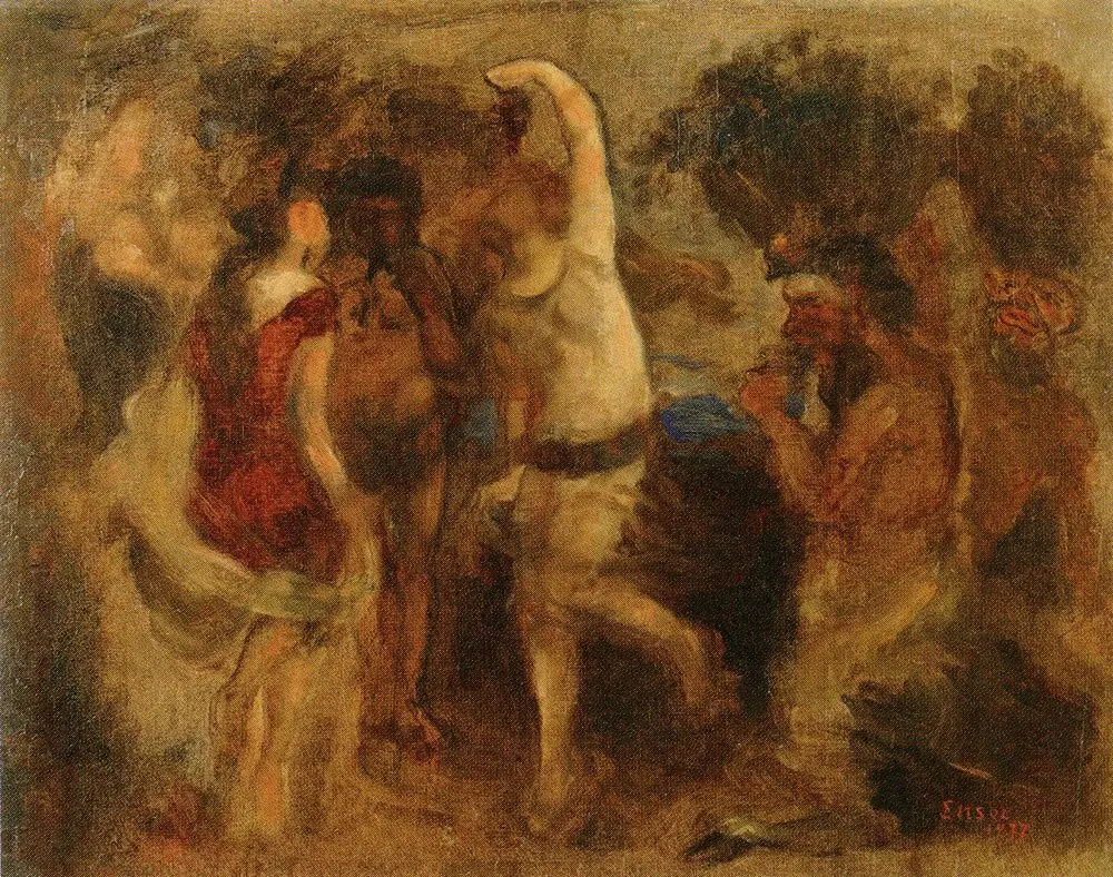 Bacchanal, by James Ensor