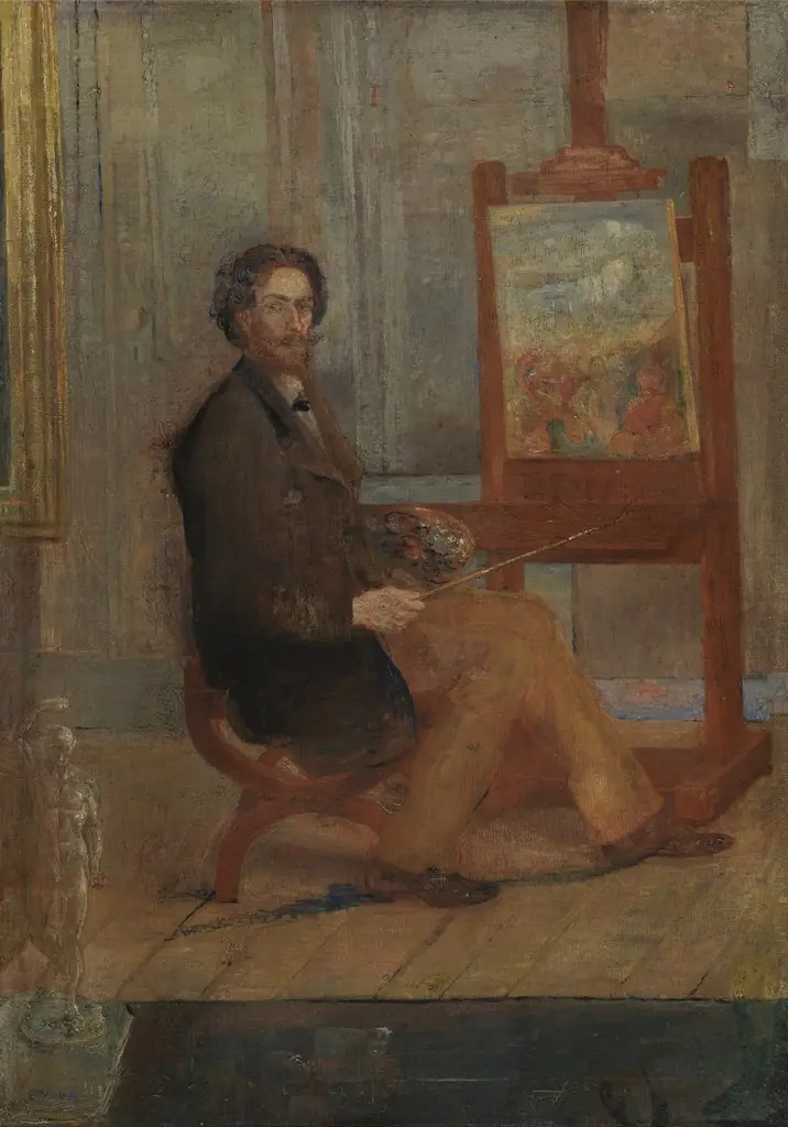 Ensor at his Easel