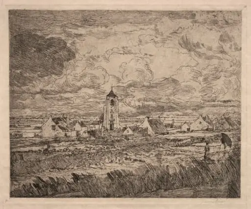Large View of Mariakerke, by James Ensor