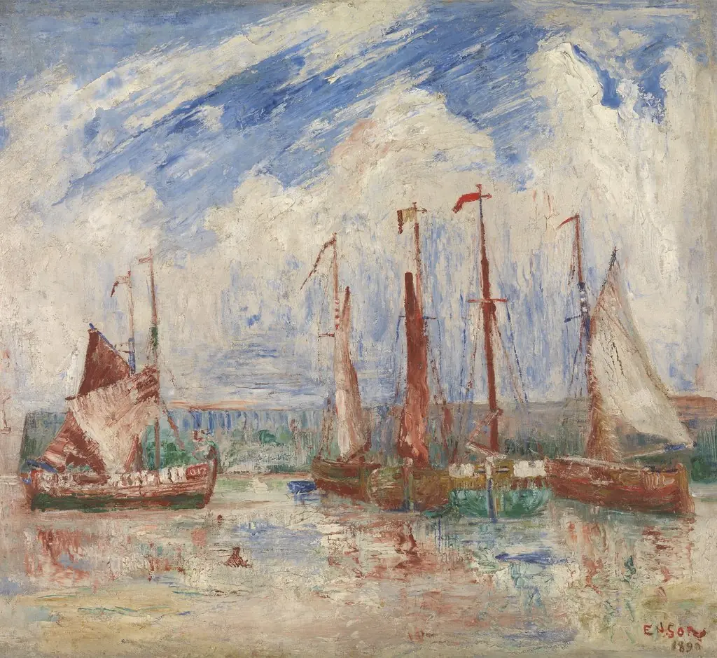 Sloops, by James Ensor