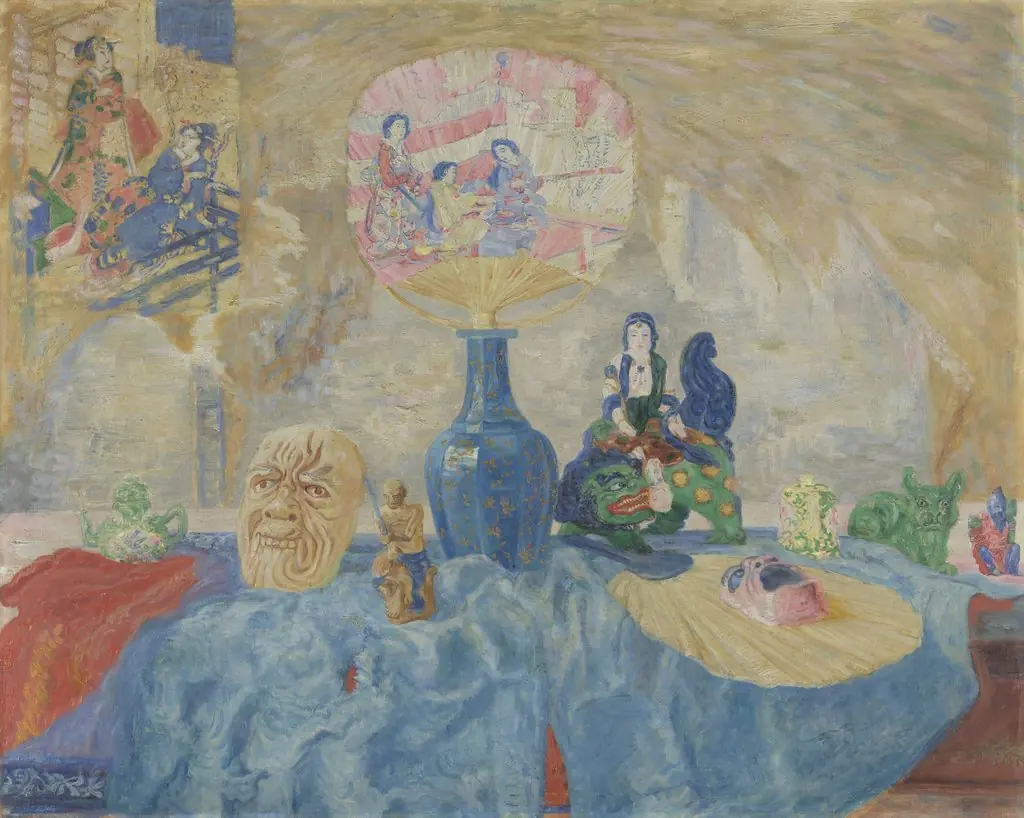 Still Life with Chinoiseries, by James Ensor