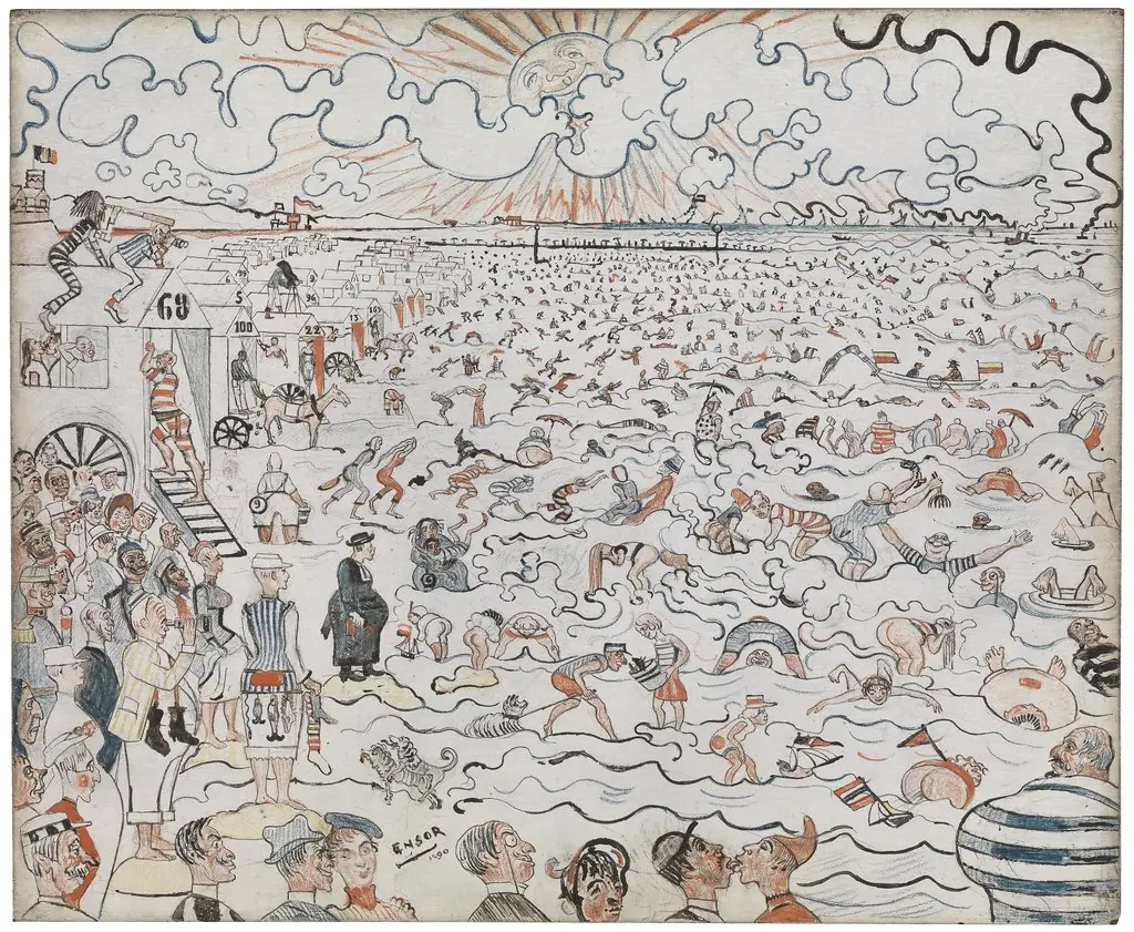 The Baths at Ostend, by James Ensor