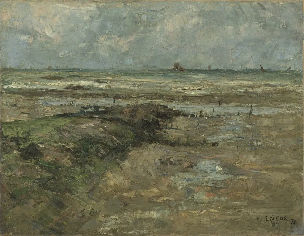 The Breakwater, by James Ensor