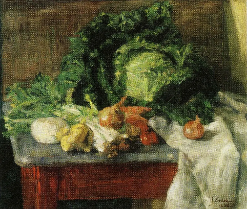 The cabbage, by James Ensor