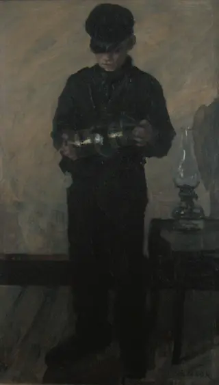 The Lamplighter, by James Ensor, 1890