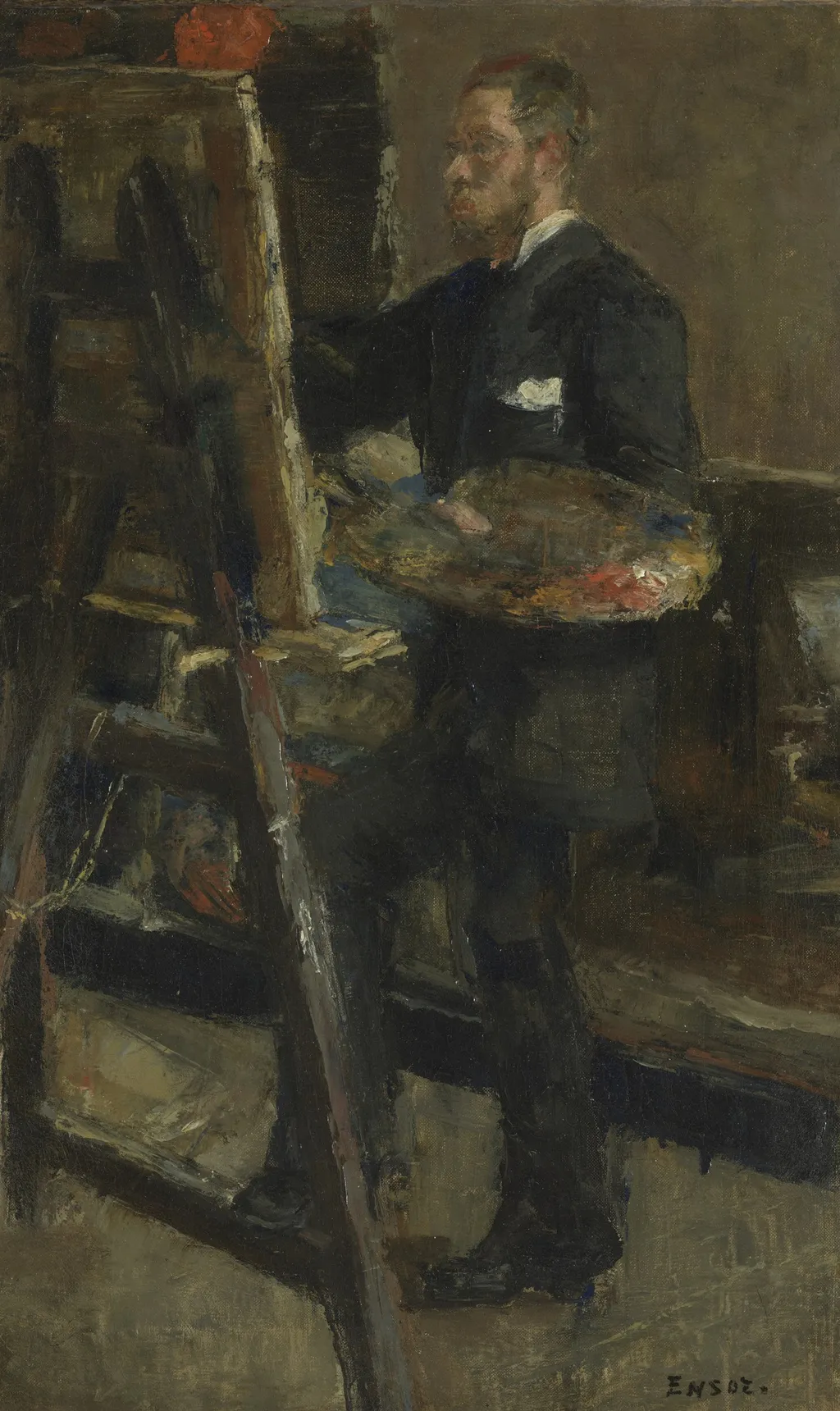 The Painter Alfred William Finch, by James Ensor, oil, 1890