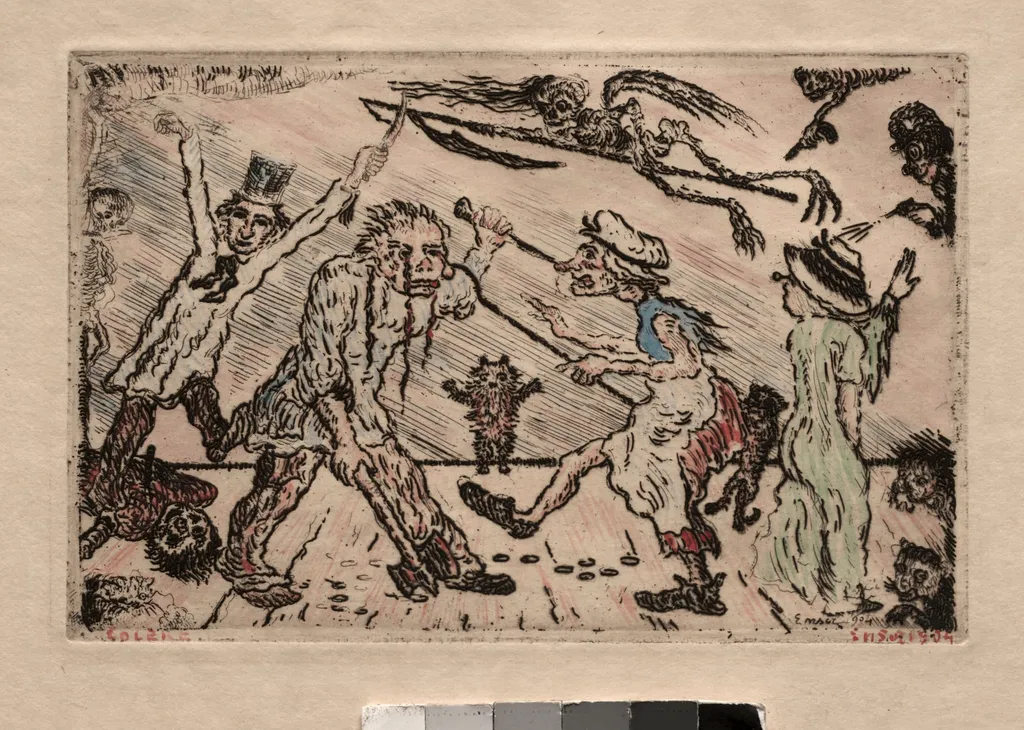The Seven Deadly Sins: Anger, by James Ensor, 1904