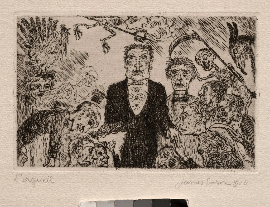 The Seven Deadly Sins: Pride, by James Ensor, 1904