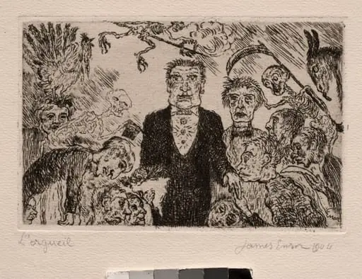 The Seven Deadly Sins: Pride, by James Ensor