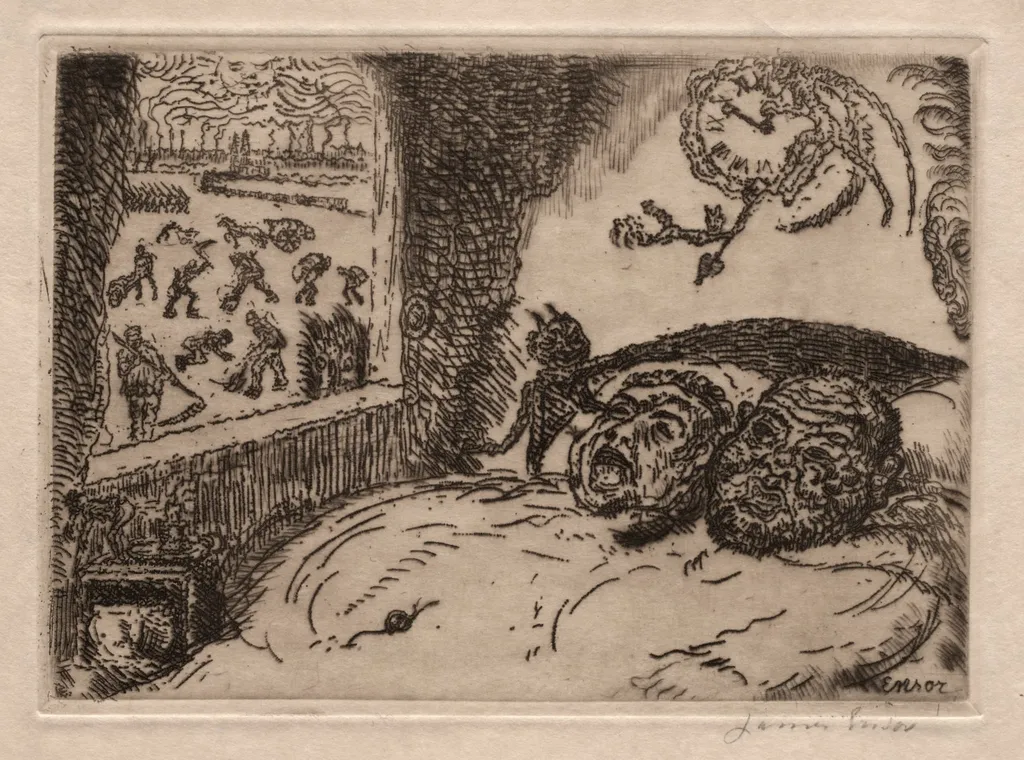 The Seven Deadly Sins: Sloth, by James Ensor, 1902