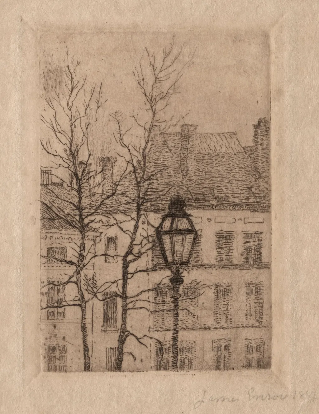 The Street Lamp, by James Ensor, 1887
