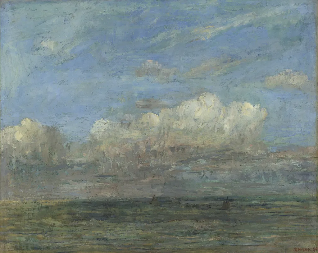 The White Cloud, by James Ensor, oil, 1892