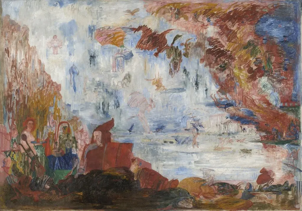 Tribulations of Saint Anthony, by James Ensor