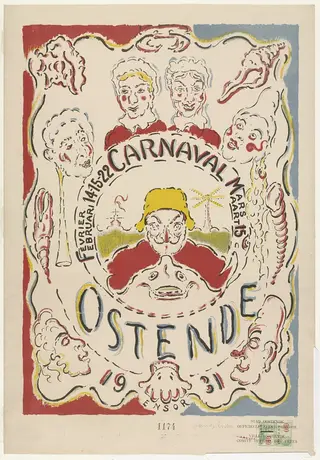 Untitled, by James Ensor, 1931