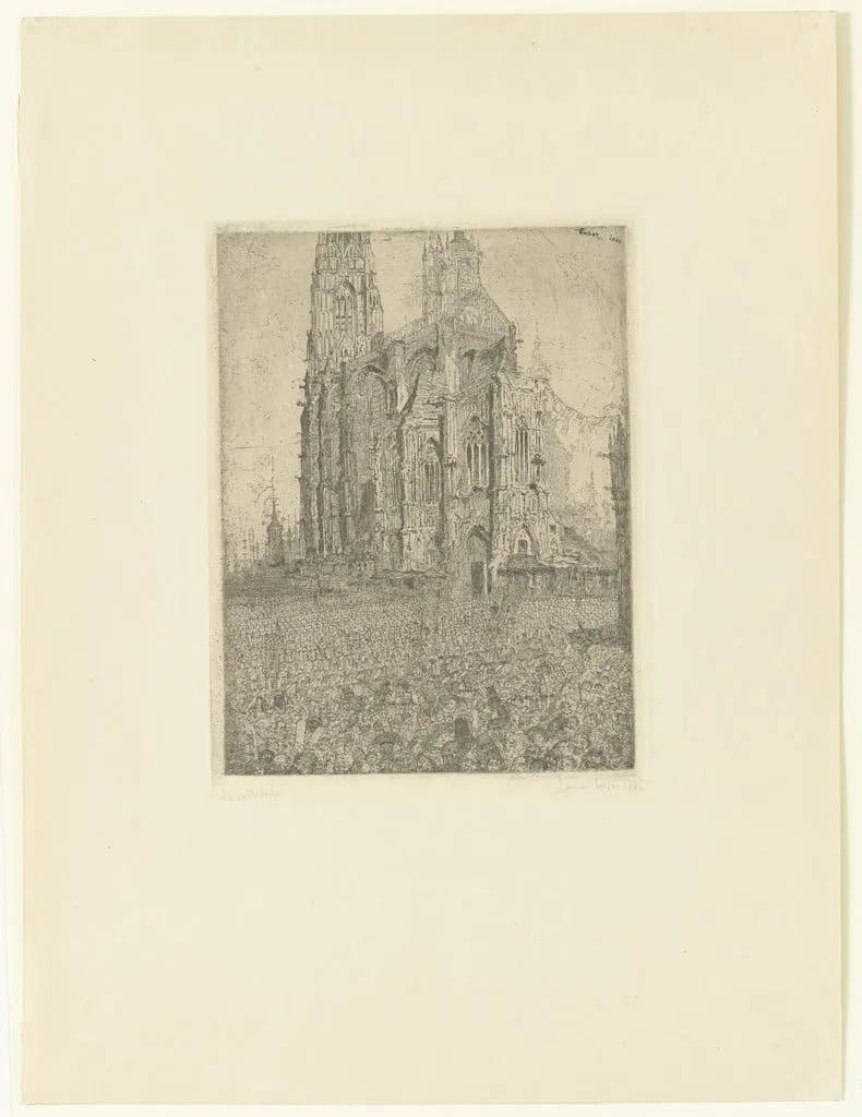 Untitled, by James Ensor, ink, 1886