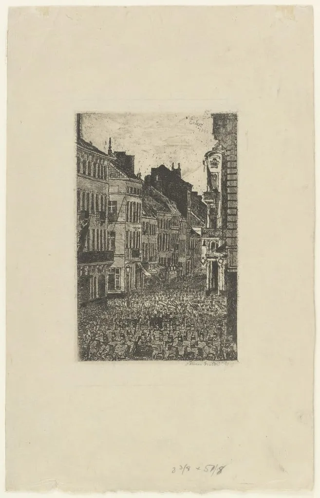 Untitled, by James Ensor, ink, 1890