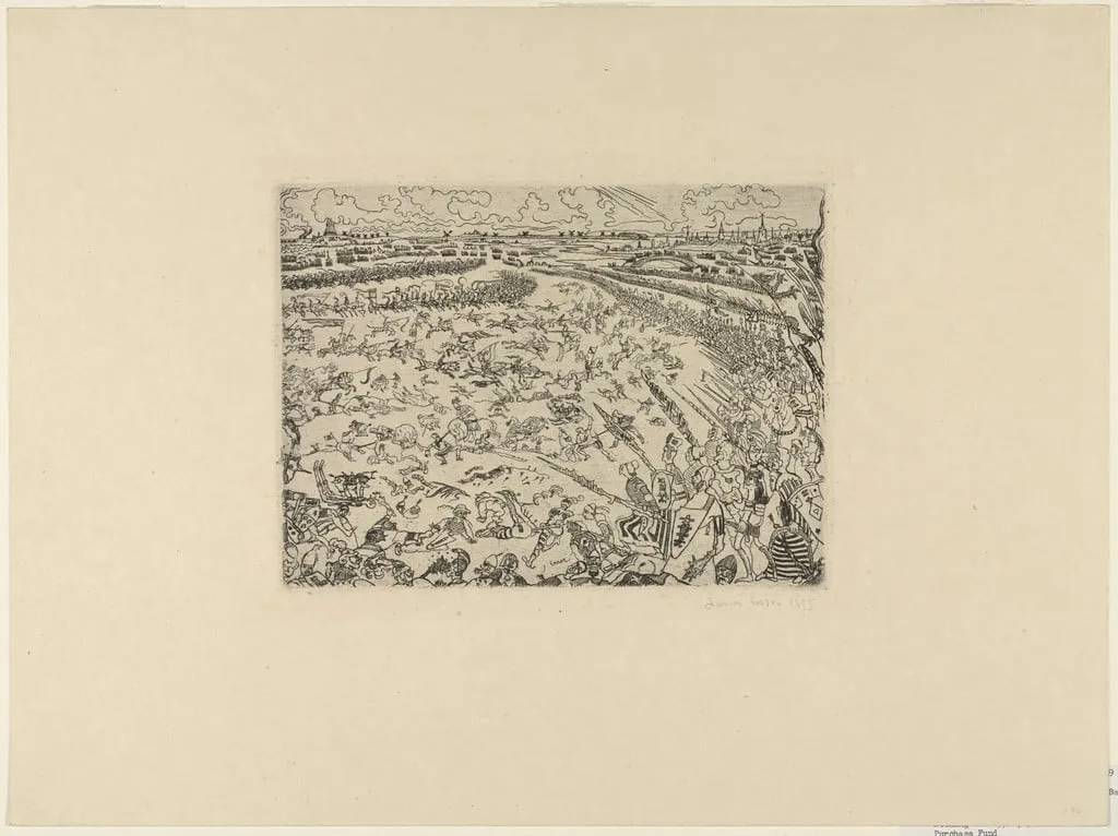 Untitled, by James Ensor, ink, 1895
