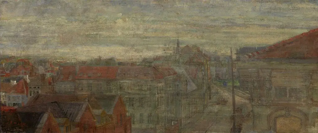 View of Phnosie, luminous waves and vibrations, by James Ensor
