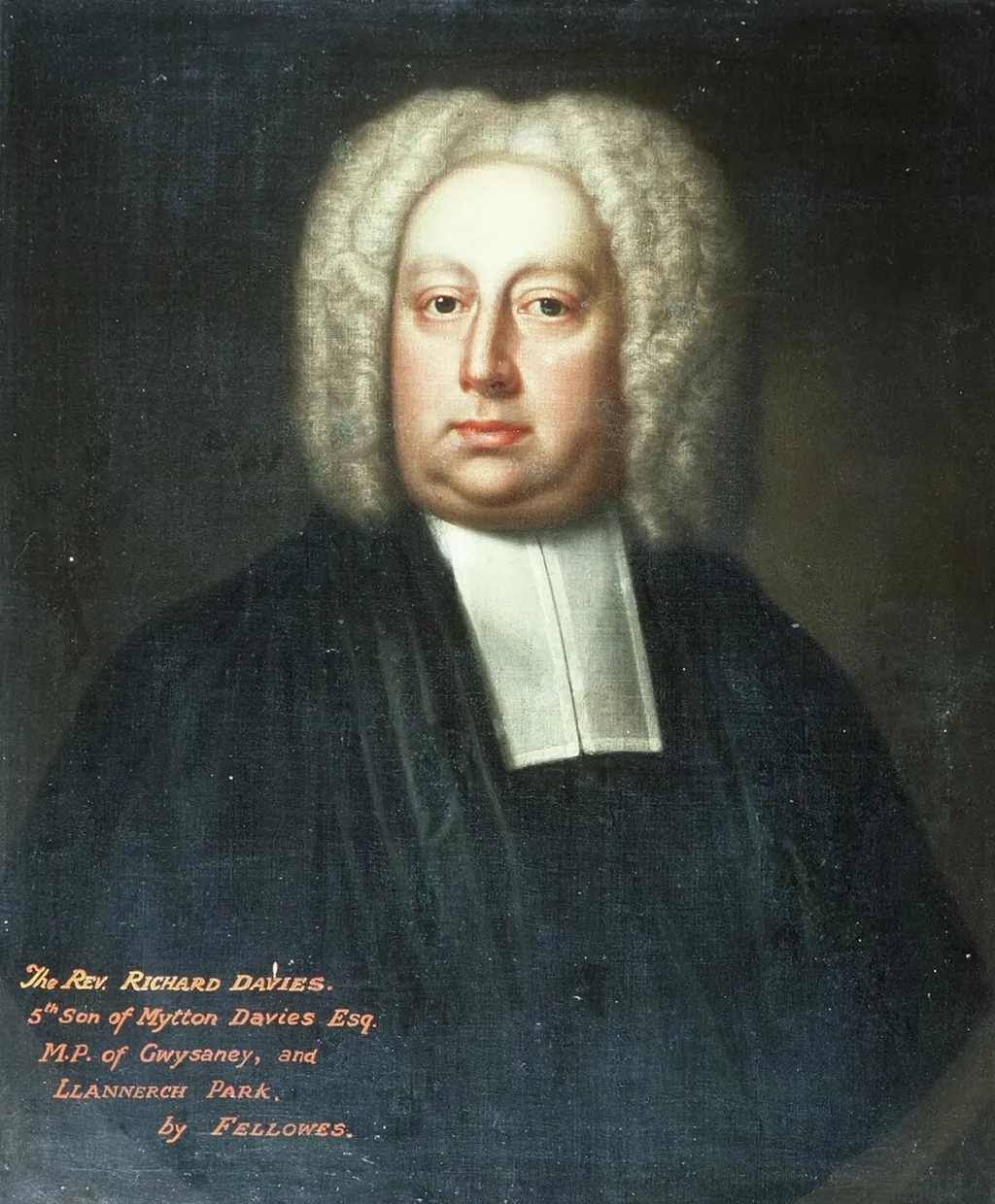 Rev. Richard Davies, by James Fellowes, oil, 1735