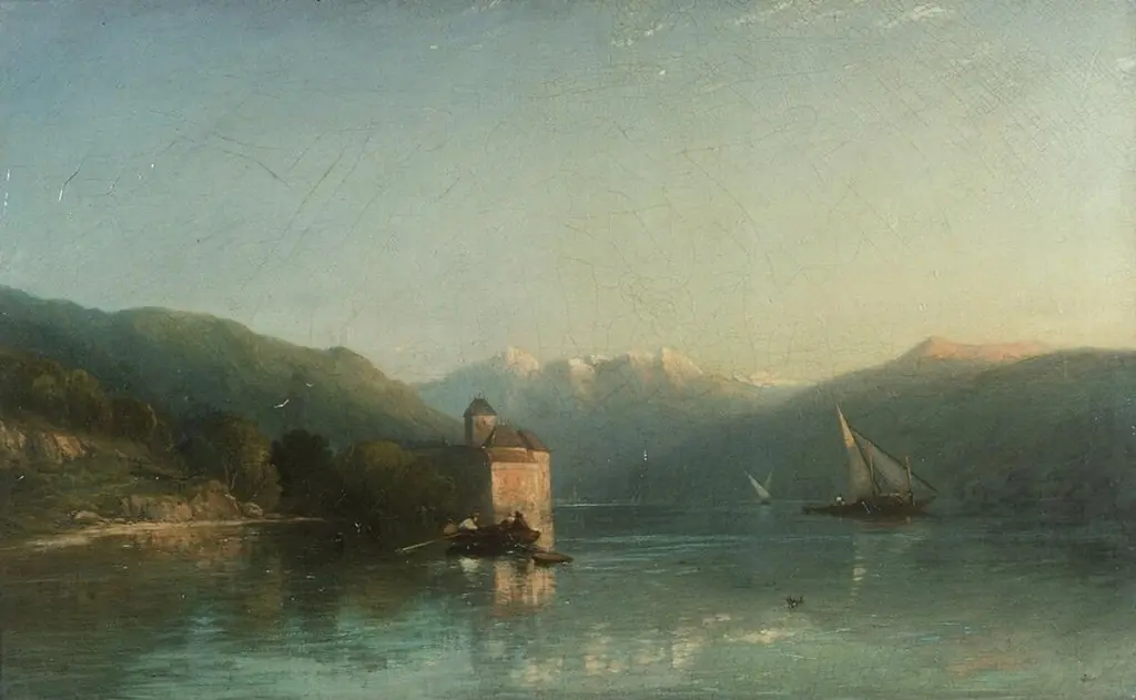 Castle of Chillon, Lake Geneva, by James Francis Danby