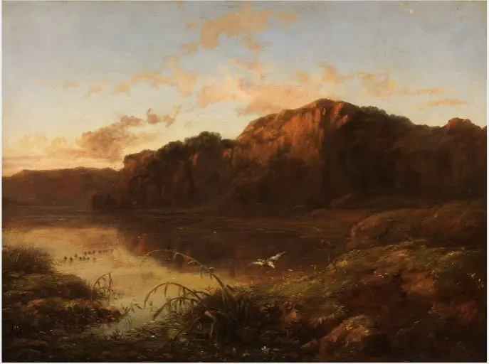 The Last Gleam of Sunset, by James Francis Danby