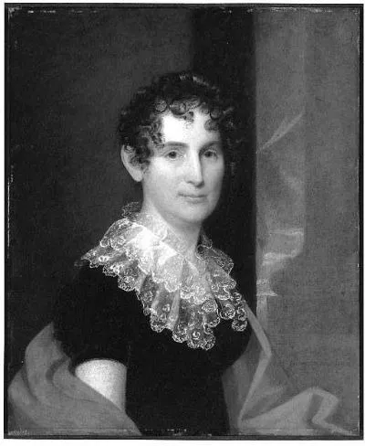 Mrs. Peter Gilman Robbins (Polly Williams), by James Frothingham, oil, 1818