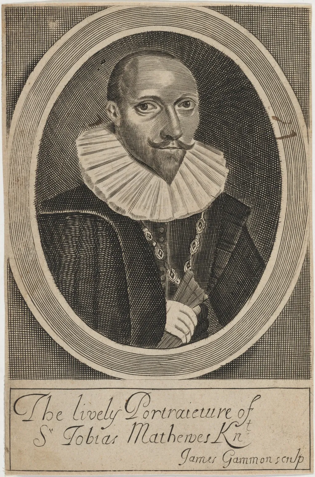 Sir Tobias Matthew, Diplomatist and Writer, by James Gammon, ink, 1660