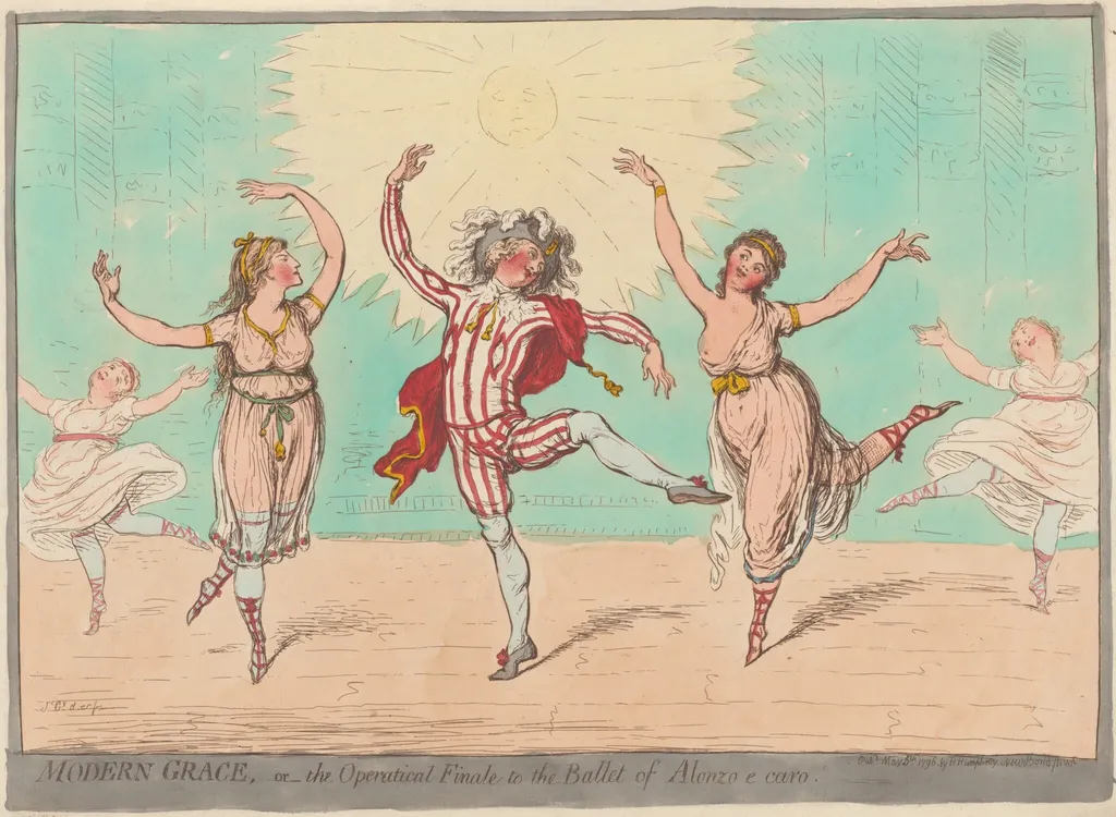 Modern Grace, by James Gillray, ink, 1796