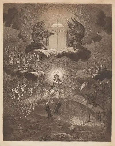 The Apotheosis of Hoche, by James Gillray