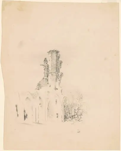 A Gothic Ruin, by James Goodwyn Clonney