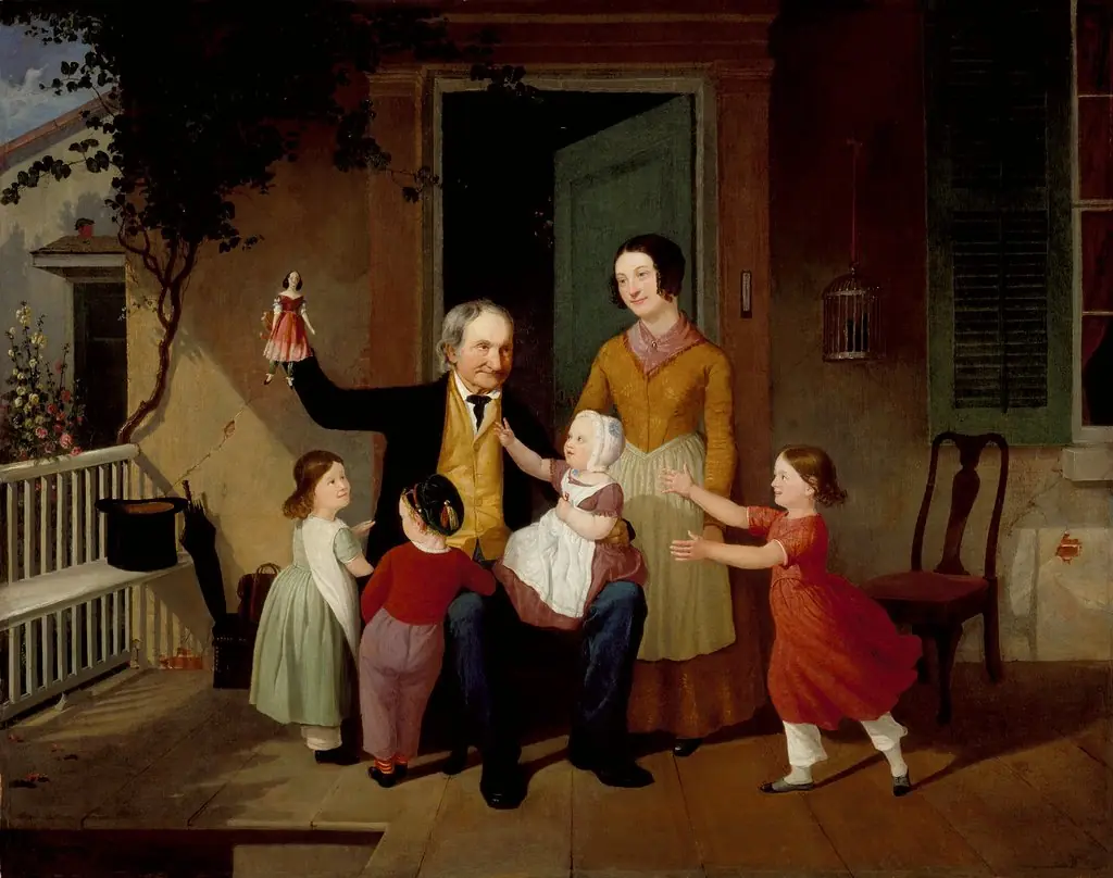 A Visit from Grandfather, by James Goodwyn Clonney