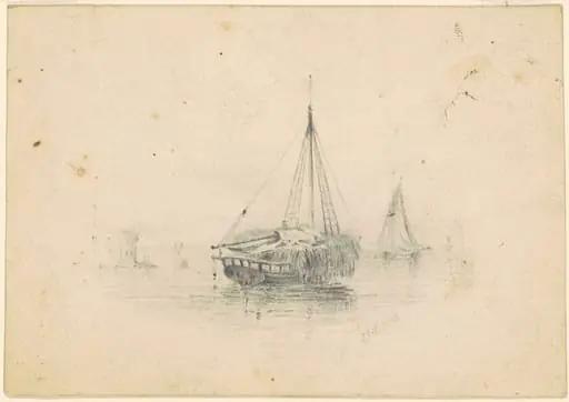 Boats at Anchor, by James Goodwyn Clonney