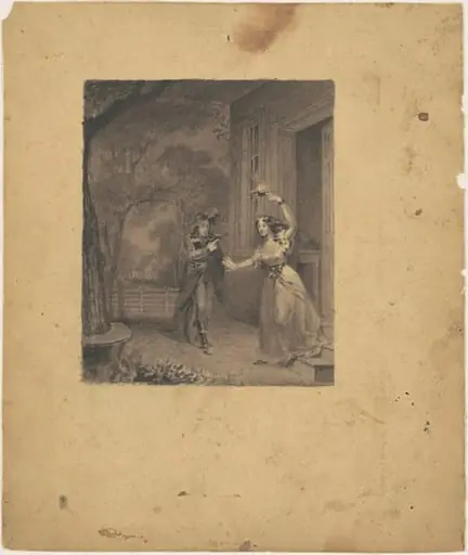 The Bride of Lammermoor, by James Goodwyn Clonney