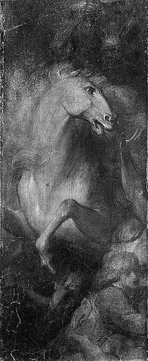 Benjamin West (fragment from a portrait), by James Green, 1818