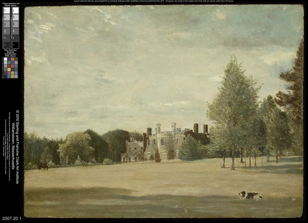 Woodlands, Emsworth, Hampshire, by James Gubbins Archer-Burton, oil, 1850