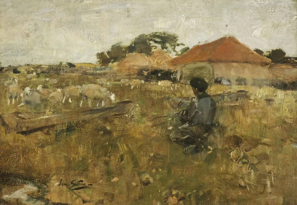 The Shepherd Boy, by James Guthrie, oil, 1892