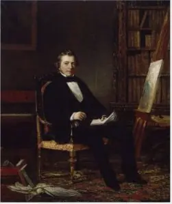 Portrait of Samuel Lover (1797-1868), Author and Artist, by James Harwood