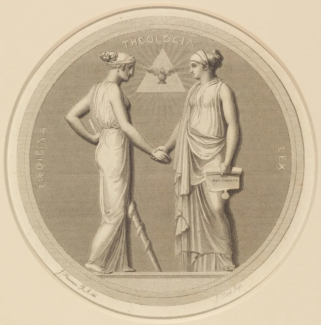 Medicina - Theologia - Lex, by James Heath, ink, 1796