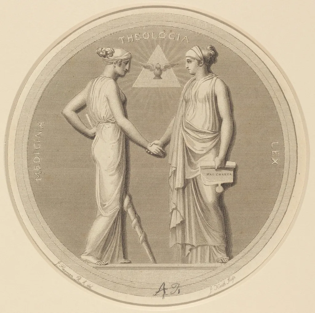 Medicina - Theologia - Lex, by James Heath, ink, 1796