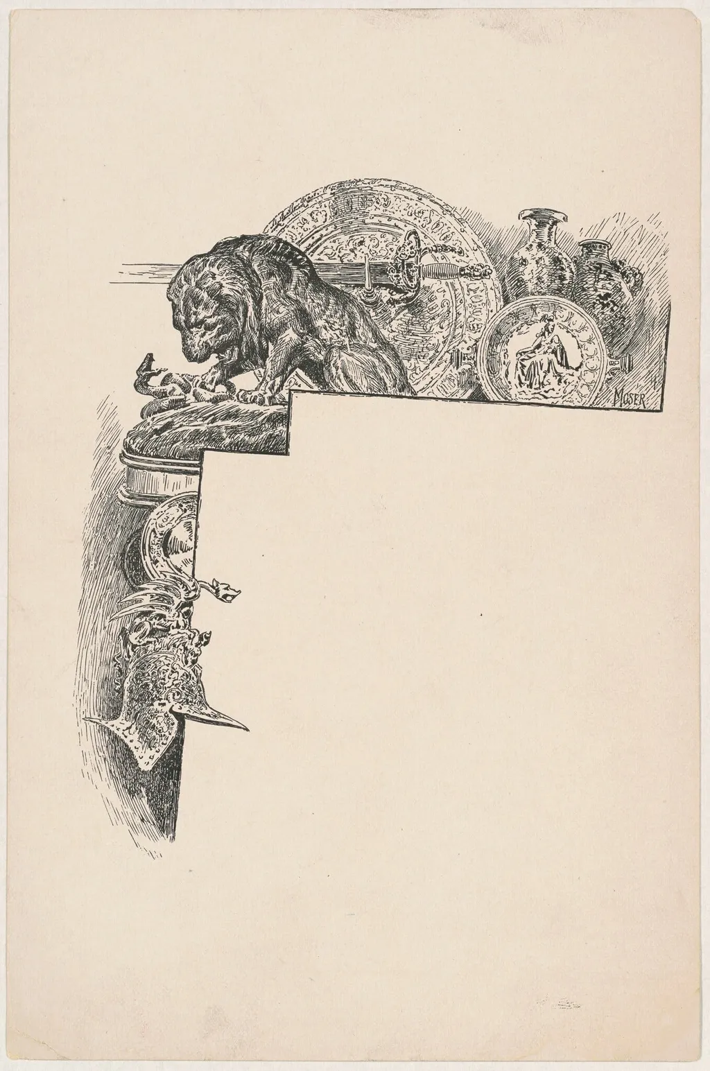Bronzes, by James Henry Moser, ink, 1892