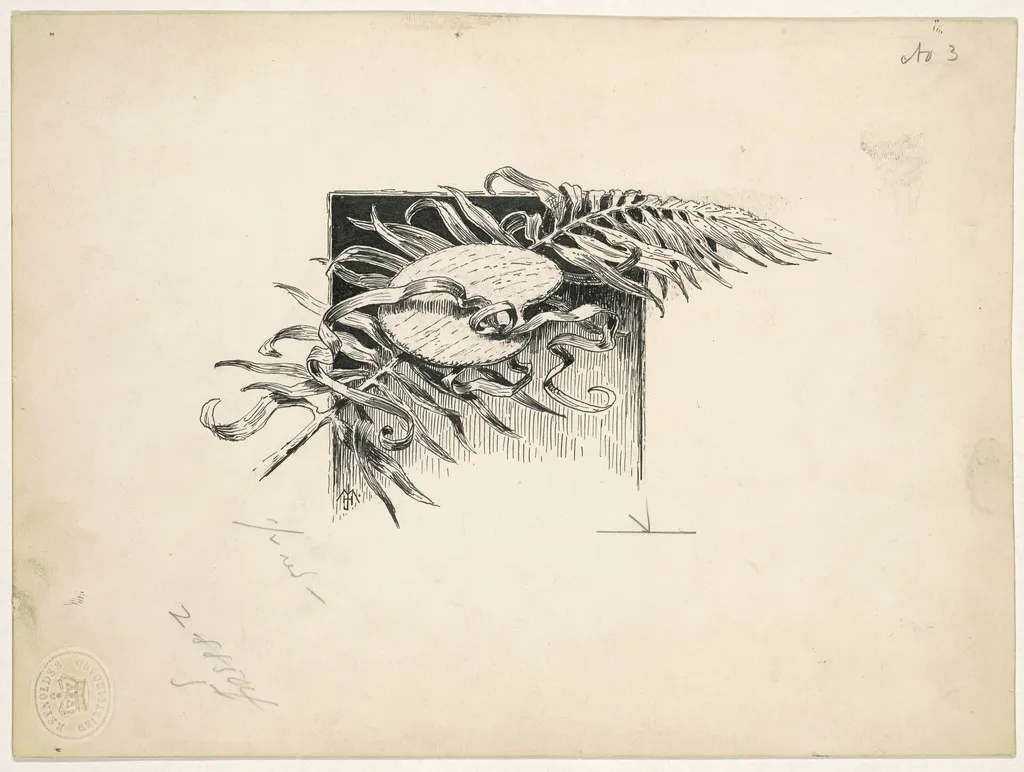 Palette, by James Henry Moser, ink, 1890