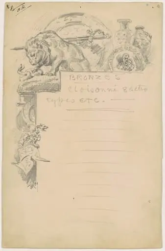 Study for "Bronzes", by James Henry Moser