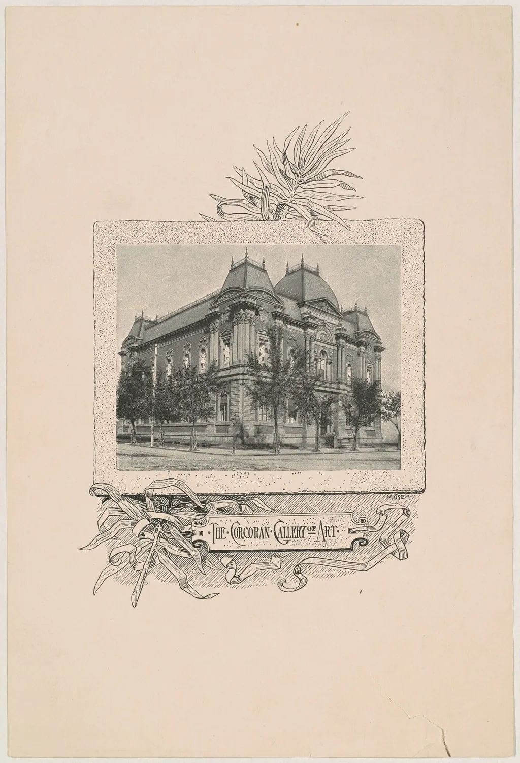 The Corcoran Gallery of Art, by James Henry Moser, ink, 1892