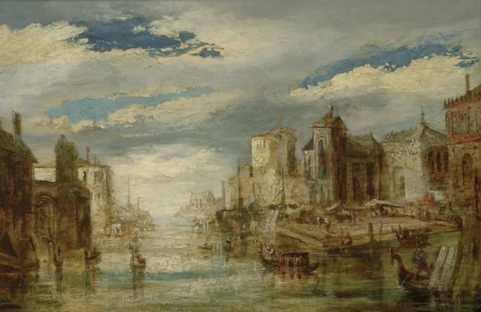 A View of Venice, by James Holland, oil, 1845